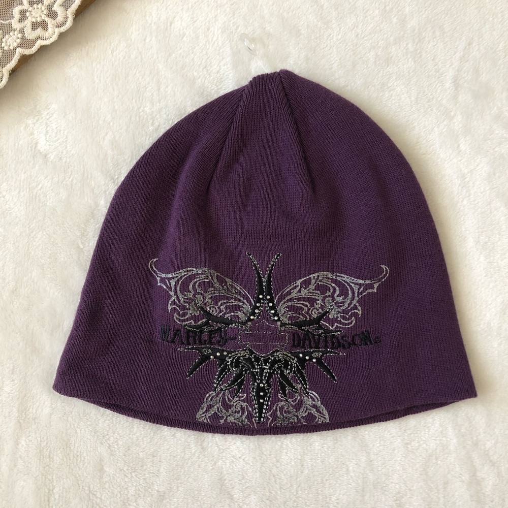 Harley Davidson Purple Beanie